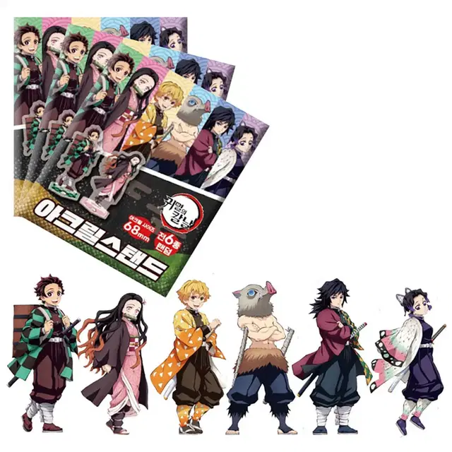 귀멸의 칼날 아크릴 스탠드 (6종) 랜덤 선물 피규어 인테리어소품