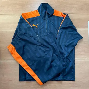 푸마 저리 오렌지 상하의