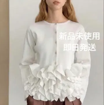 스완 가디건 니트 가디건 화이트 화이트