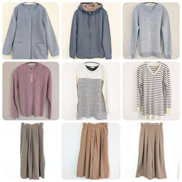 여성용 가을/겨울 묶음 판매 니트 코트