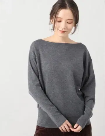 plage 보트넥 풀오버 니트