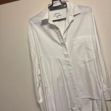 엔폴드 셔츠 비대칭 화이트