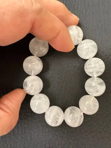 고품질! 팬텀 가든 쿼츠 (천층, 반분) 수정 비즈 팔찌