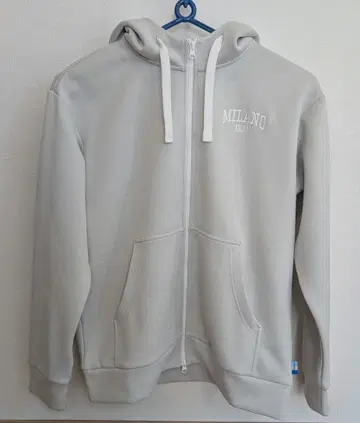 오로비안코 골프 라이트 그레이 풀 집업 후드티