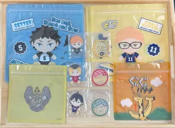 하이큐!! 후류 복권 지퍼 백 아크릴 스탠드 세트