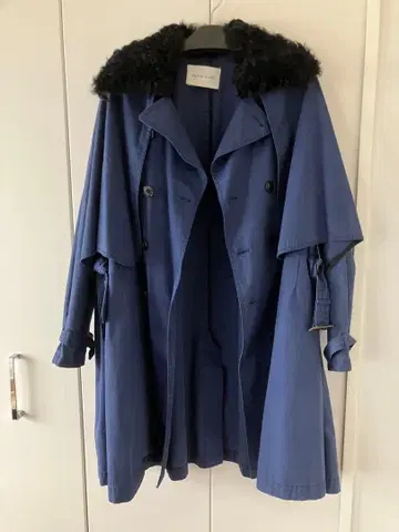 ENSORCIVET 코트 네이비 컬러 프리 사이즈