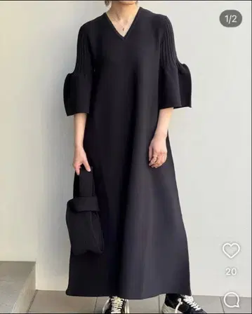 CFCL 벨 슬리브 원피스