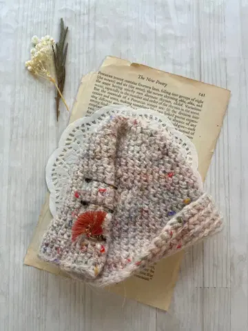 인기 작가님 믹스 울 cap 캡 모자 장식 포함 아웃핏