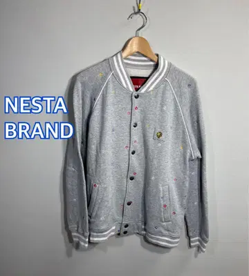 NESTA BRAND 네스타브랜드 그레이 바시티 자켓:L
