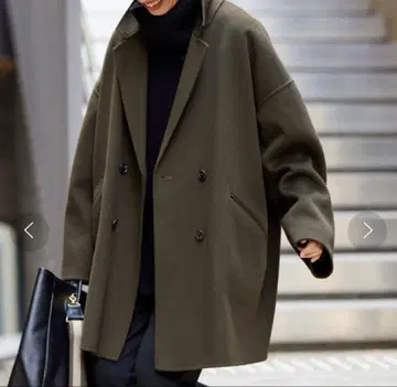 새상품급 FRAMeWORK 해밀턴 리버 테일러드 코트 카키 38