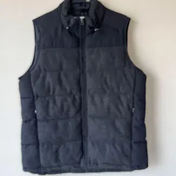 ikka 블랙 다운 베스트 지퍼 포함 XL