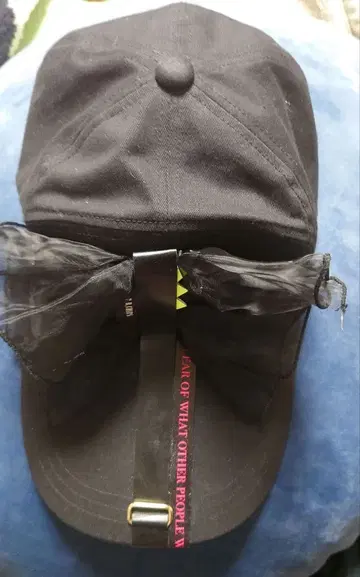 FBC fish born chips 캡 리본 롱 챙 핸드메이드