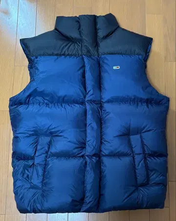 TOMMY JEANS 네이비 다운 베스트