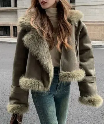 cadbury 캐드버리 무스탕 코트