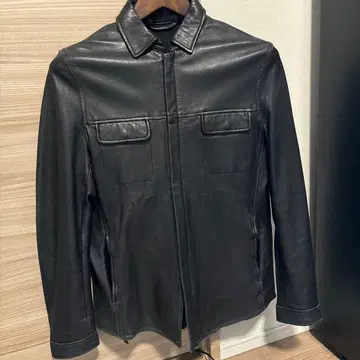 Harriss 블랙 가죽 자켓