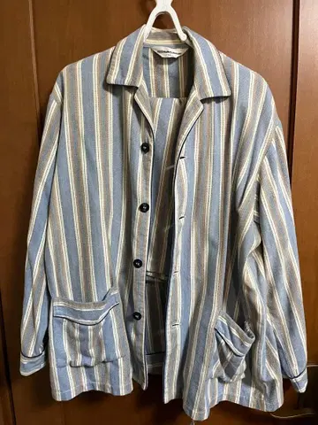 80s stripe pajama setup