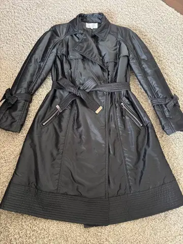 ATELIER SAB Platinum 블랙 롱 코트