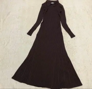 FRAY I.D 리브 롱 원피스