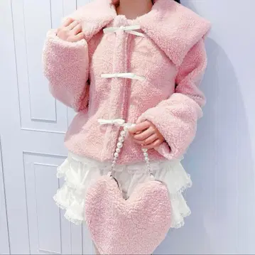 릴릴리 코트 핑크