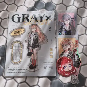 니지산지 GRAY x ACCENT 운모 타마코 아크릴 스탠드 폴라로이드