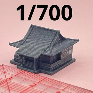 1/700 신사 절 미니어처 피규어 1/64보다 작은 디오라마 주택 모형