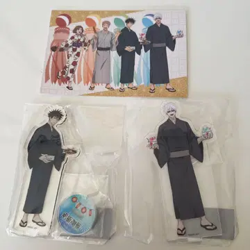 주술회전 아크릴 스탠드 (고죠 사토루, 후시구로 메구미) 엽서 세트