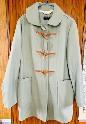 글로버올 GLOVERALL 민트 그린 더플 코트