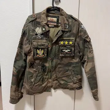 카모플라쥬 밀리터리 자켓 M Y2K 상의