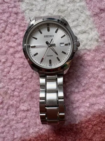 SEIKO 실버 시계 생활 방수