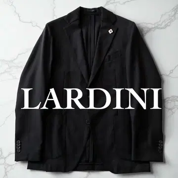 컨디션 최상 LARDINI 테일러드 자켓 앙콩 최고급 울 블랙 48