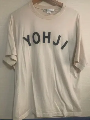 Y-3 YOHJI 로고 T셔츠 베이지