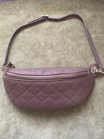 퀼팅 가죽 바디백