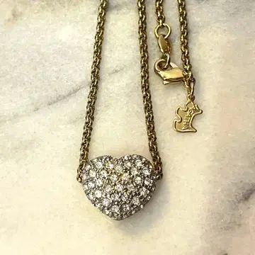 귀여워! 스톤 장식 AGATHA 빈티지 하트 모티브 목걸이