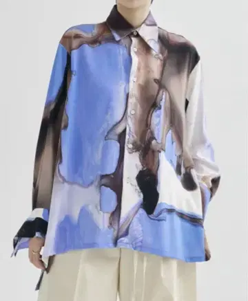 [ UJOH ] 24AW 스퀘어 헴 셔츠 화이트