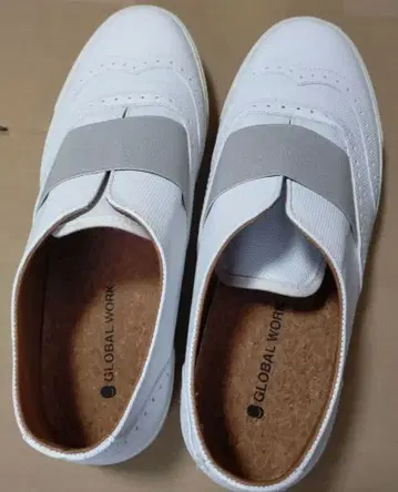 GLOBAL WORK 화이트 슬립온