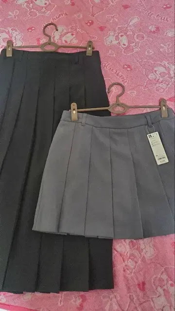 GU 플리츠 스커트 롱&미니