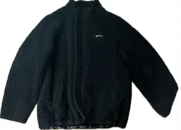 블랙 플리스 자켓