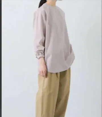 카구레 코튼 실크 크루넥 풀오버