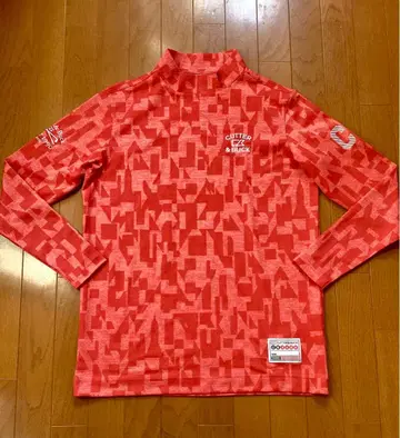 CUTTER & BUCK 커터&백 빌딩 패턴 모크넥 긴팔 셔츠 L