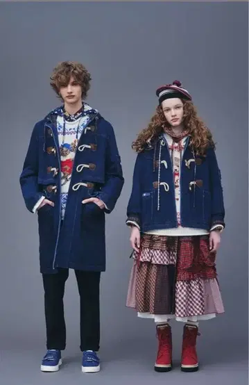 PINK HOUSE 이번 시즌 데님 더플 코트