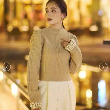 anuans 아뉴앙스 펄 니트탑