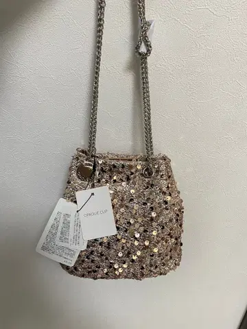 OPAQUE.CLIP [ 2WAY ] 스팽글 복조리 미니 숄더백