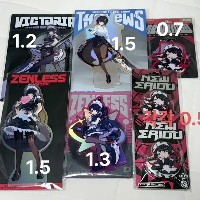 젠레스 존 제로 젠존제 엘렌 조 아크릴 스탠드 캔뱃지 키링