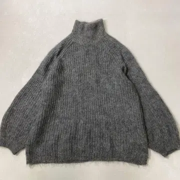 COS 코스 여성용 모헤어 벌룬 슬리브 니트 풀오버 M