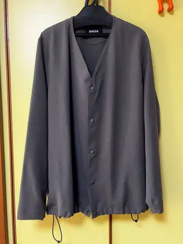 ZUCCa 노카라 자켓 차콜 그레이