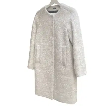 질 샌더 네이비 화이트 코트 S 사이즈 32 질 샌더 네이비