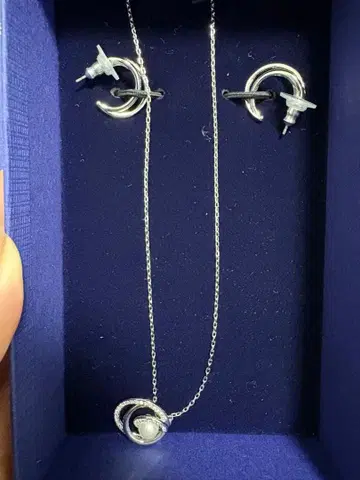 스와로브스키 목걸이 귀걸이 세트