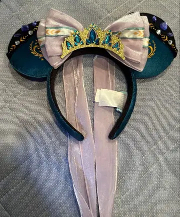 홍콩 디즈니랜드 월드 오브 프로즌 겨울왕국 머리띠 안나