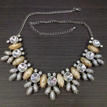 비즈 목걸이 골드 웨딩