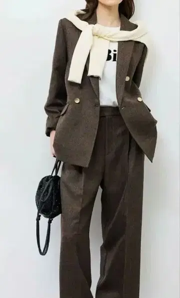 더블 브레스트 테일러드 자켓, 팬츠 셋업 M/L 사이즈